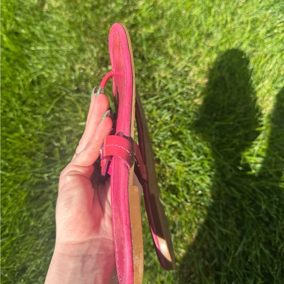 Women’s Tory Burch hot pink leather sandals size 7.5 - Picture 7 of 7